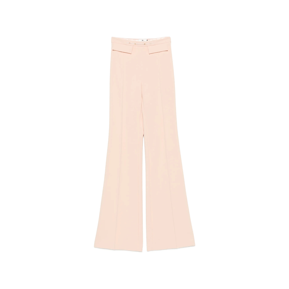 Elisabetta Franchi Logo-plaque Flared Trousers