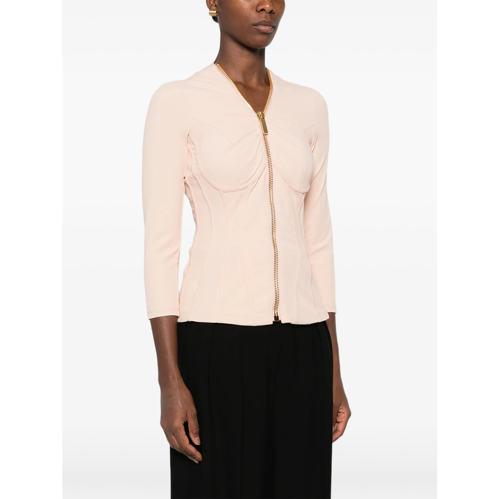 Corset-Style Zip-Up Jacket
