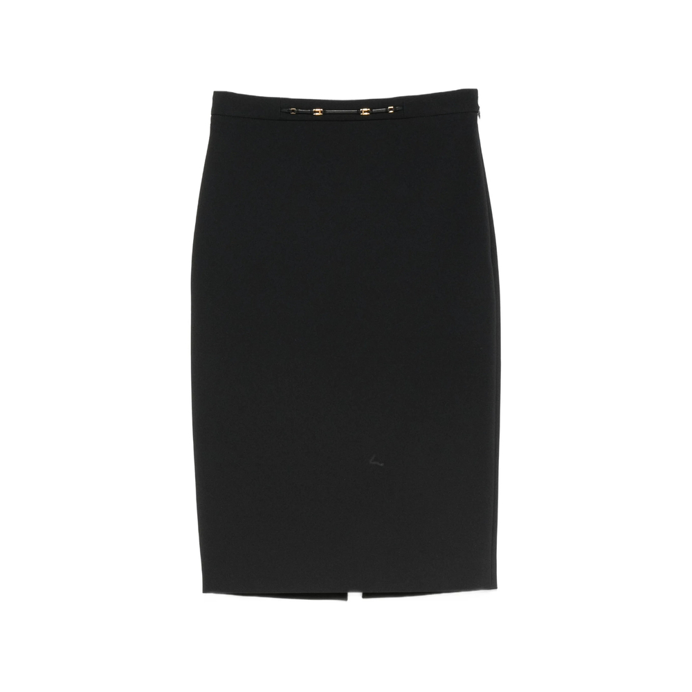 Elisabetta Franchi Logo-plaque Pencil Midi Skirt