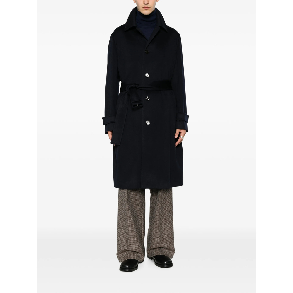 Belted Button-Up Coat