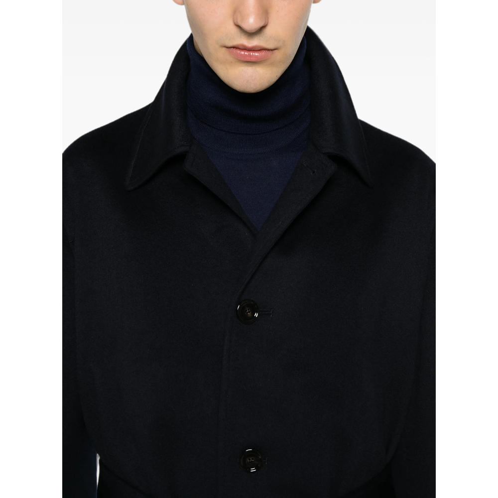 Belted Button-Up Coat