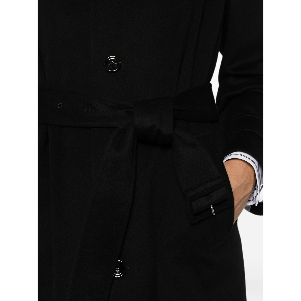Belted Single-Breasted Coat