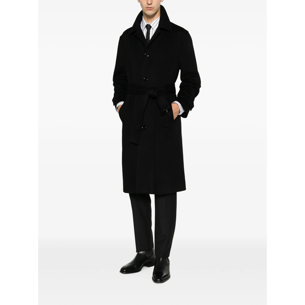 Belted Single-Breasted Coat