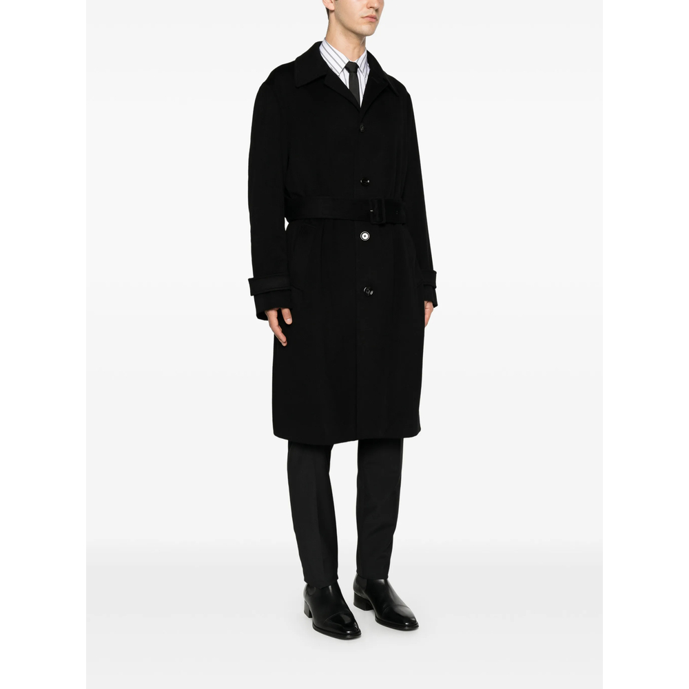 Belted Single-Breasted Coat
