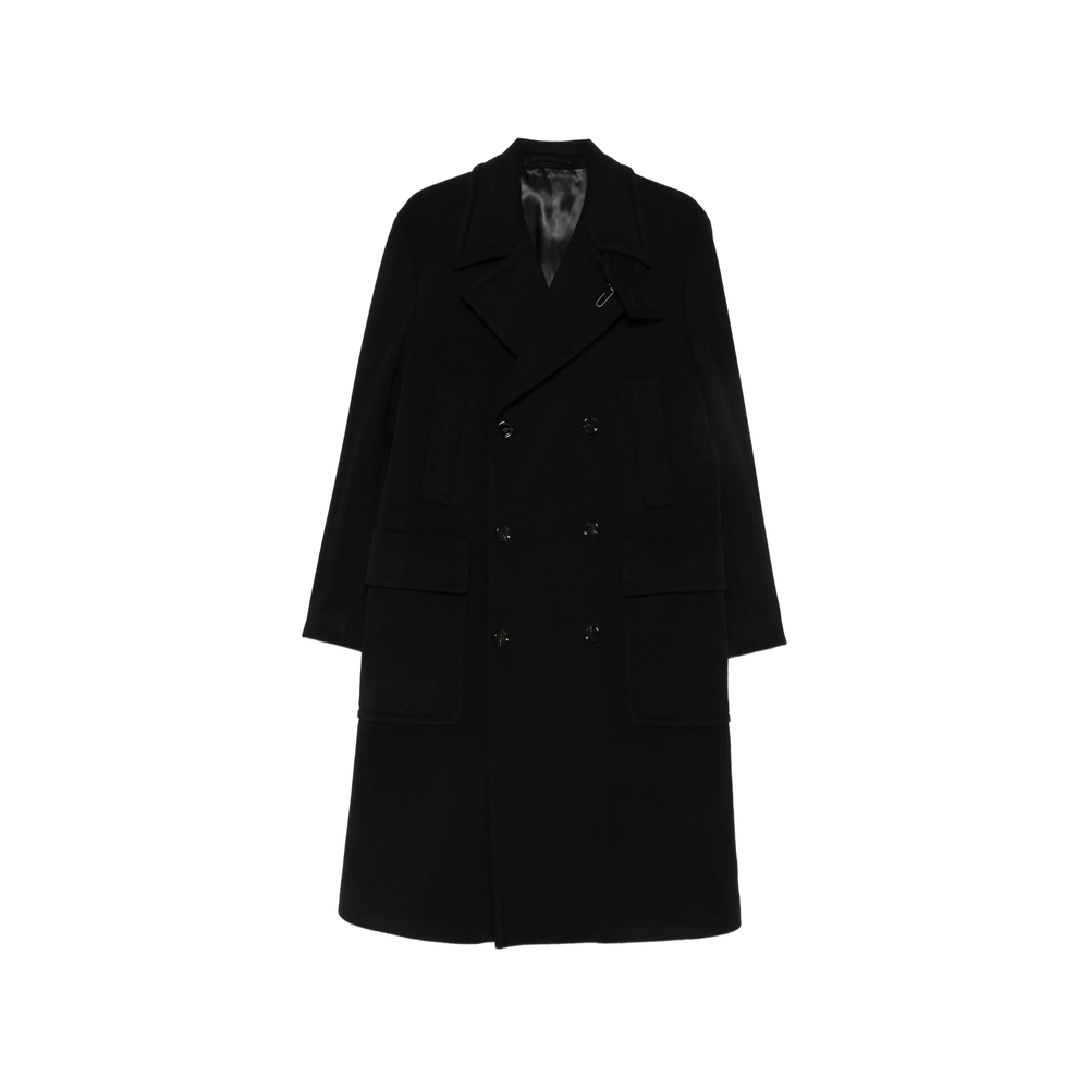 Notch-Lapel Double-Breasted Coat