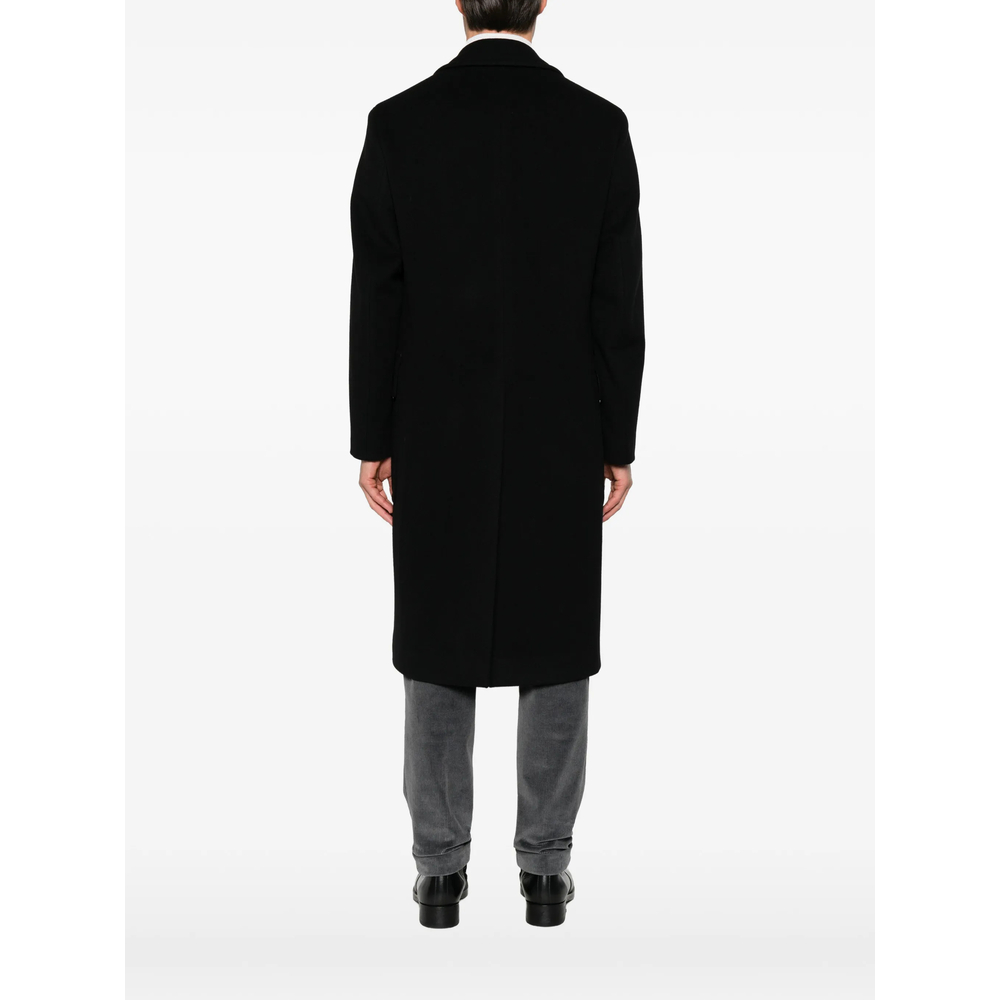 Notch-Lapel Double-Breasted Coat