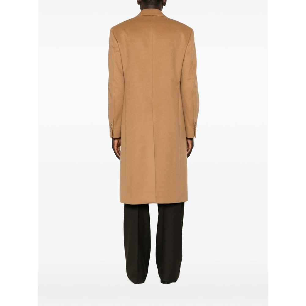 Double-Breasted Peak-Lapels Coat