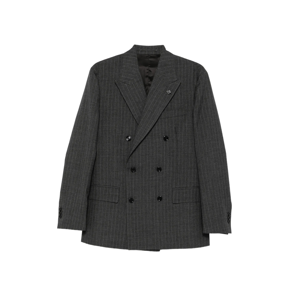 Lardini Pinstripe-pattern Double-breasted Blazer