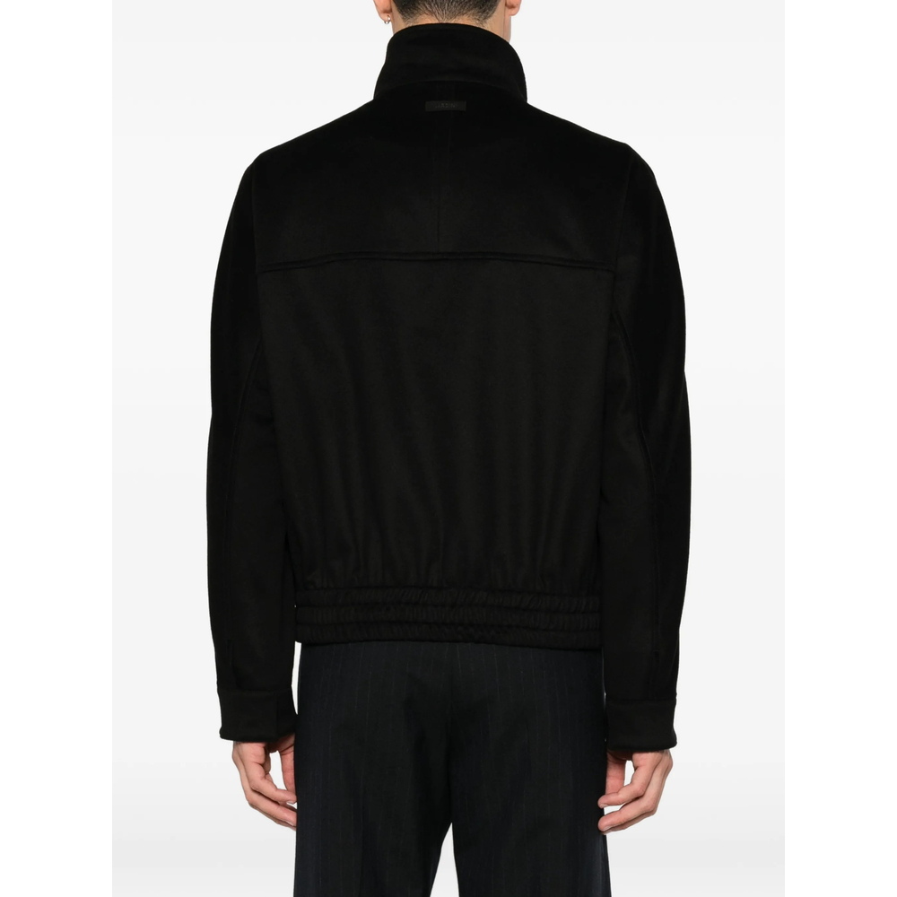 High-Neck Zip-Up Jacket