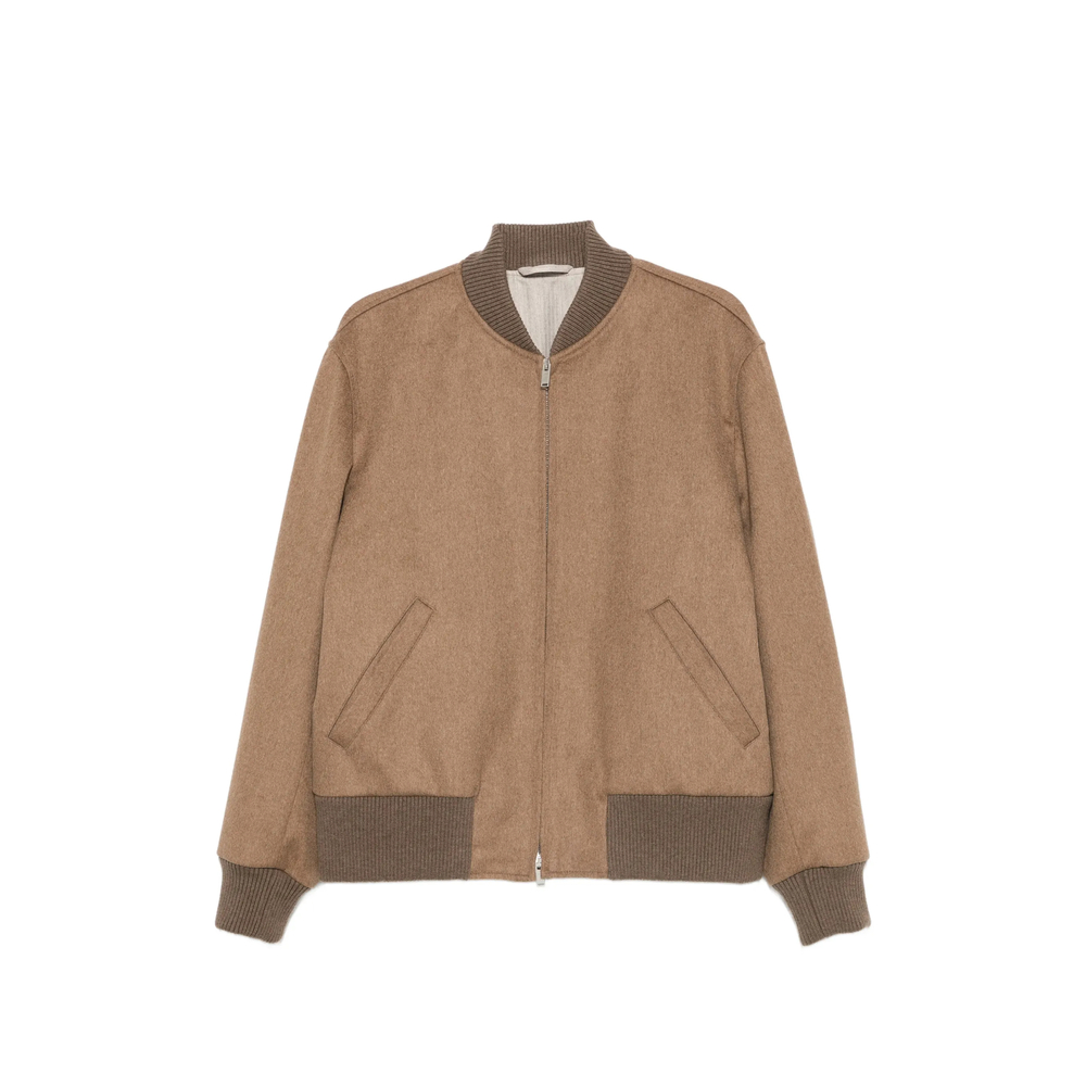 Lardini Ribbed-trim Zip-fastening Jacket