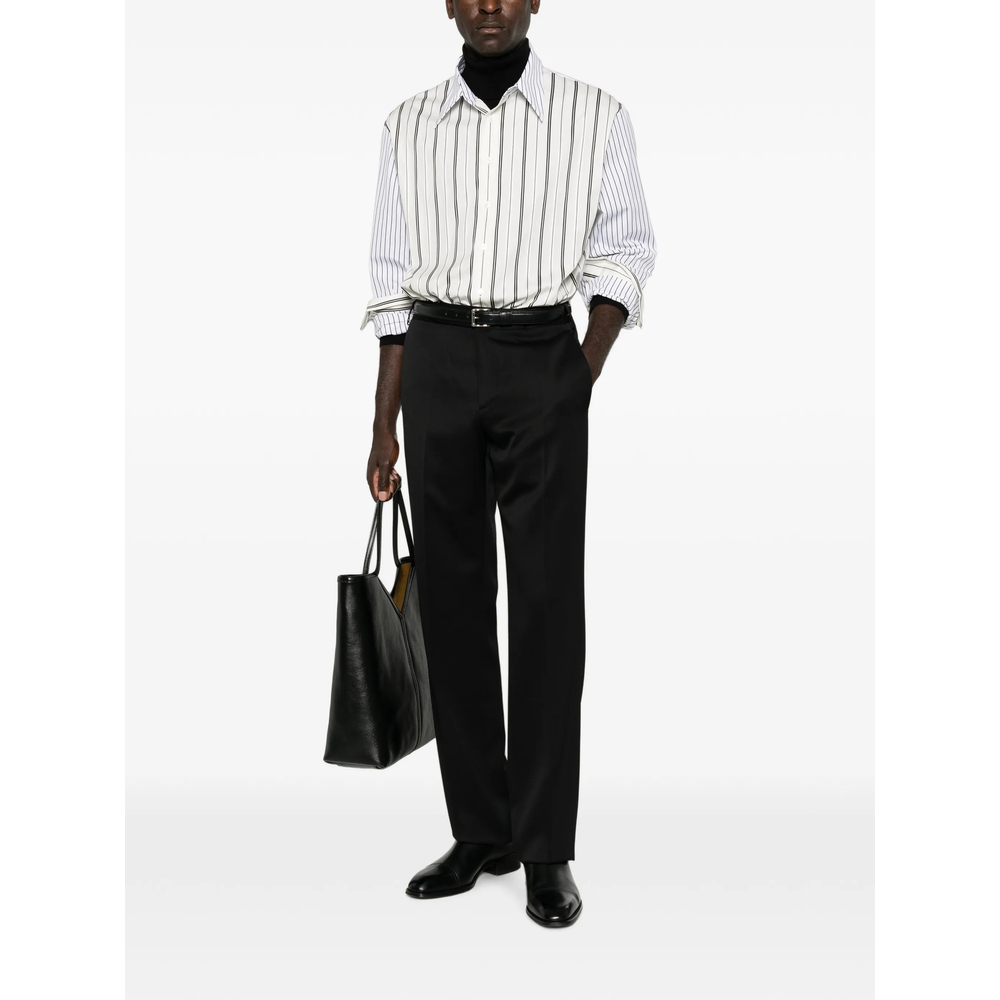 Pressed-Crease Straight-Leg Trousers