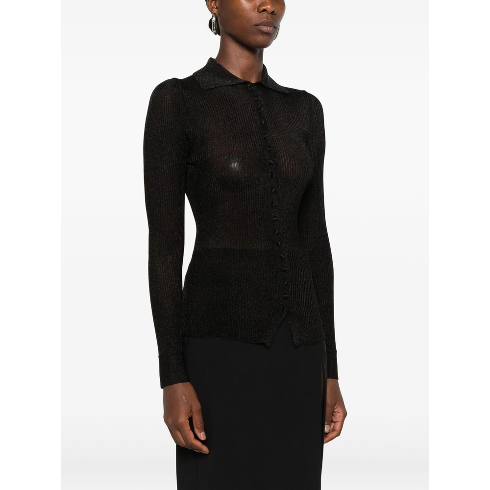 Ribbed-Knit Long-Sleeve Shirt