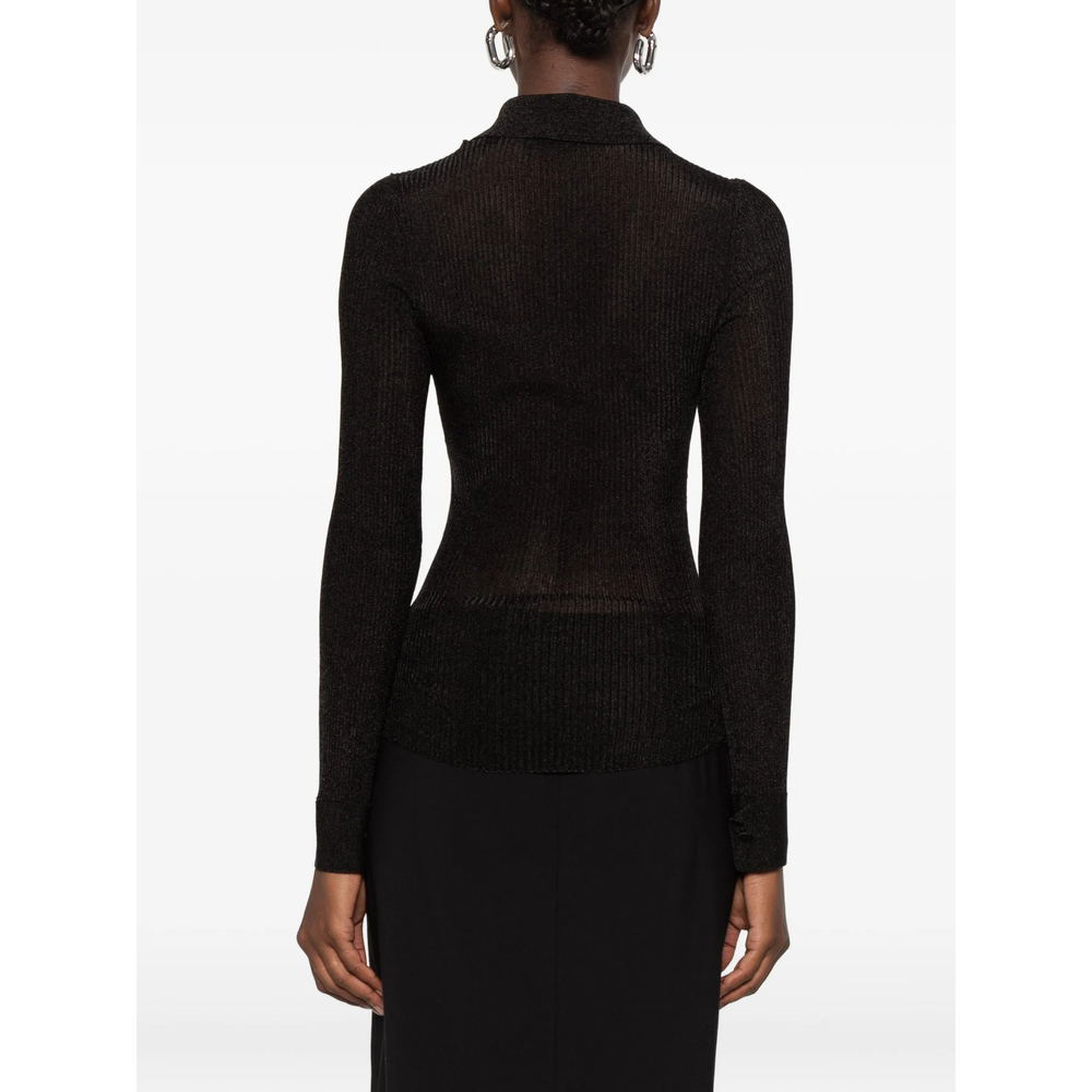 Ribbed-Knit Long-Sleeve Shirt