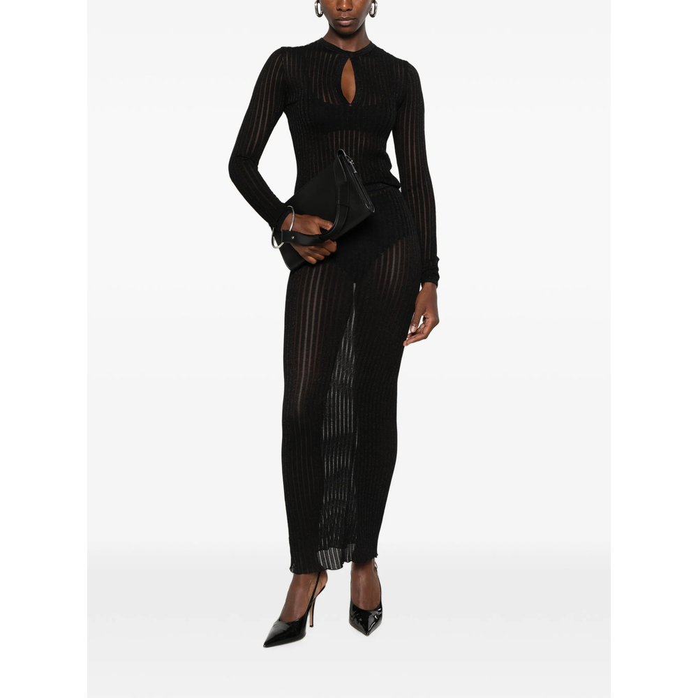 Sheer-Knit Maxi