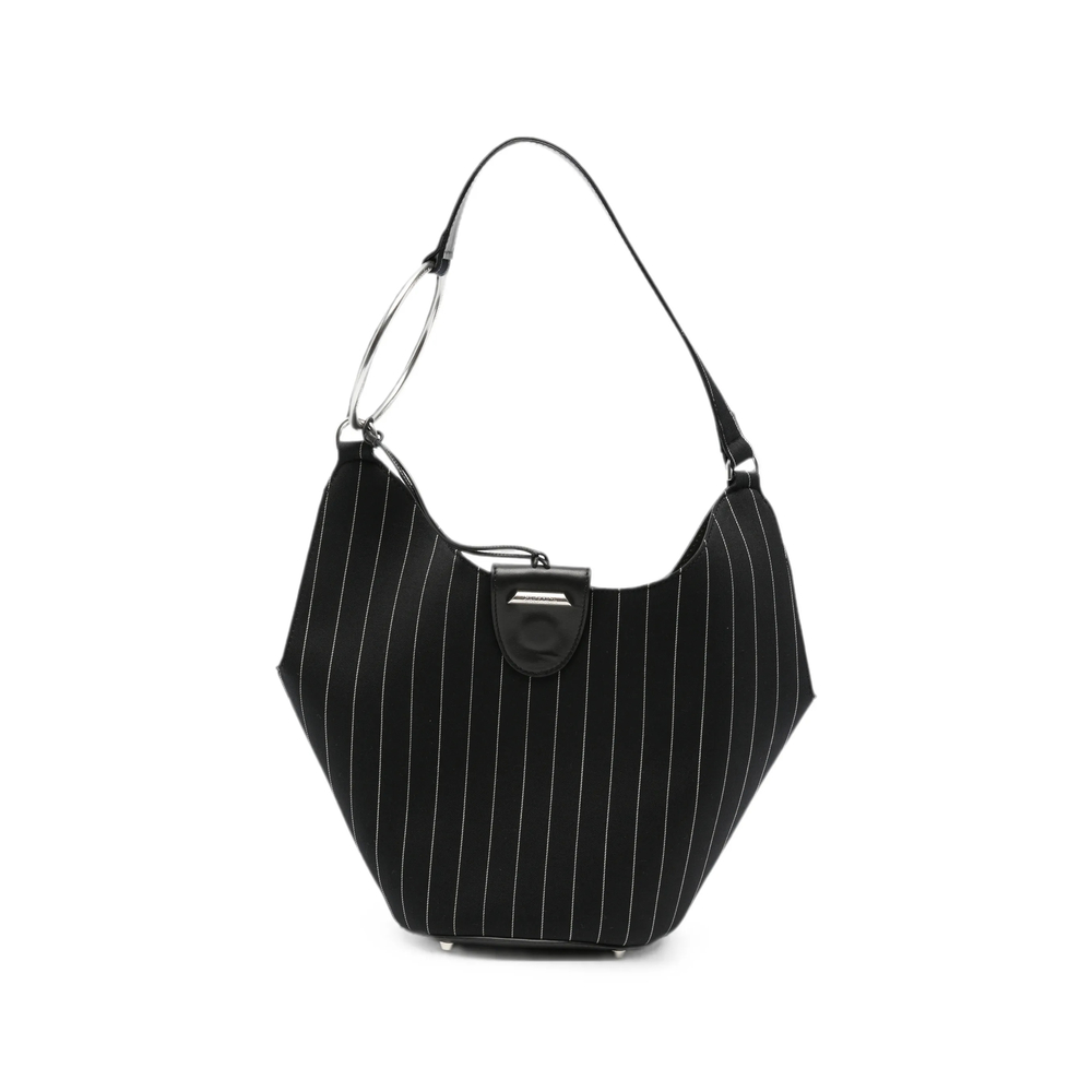 Dondup Pinstripe-pattern Ring-handle Tote Bag In Multi
