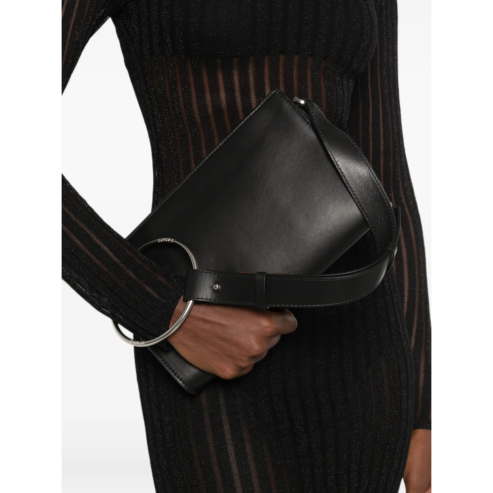 Ring-Detail Shoulder Bag