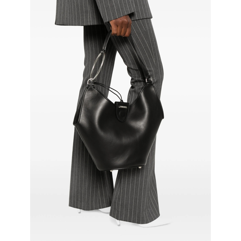 Ring-Detail Shoulder Bag
