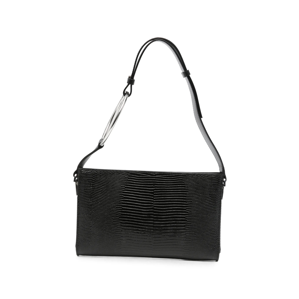 Dondup Ring-handle Lizard-effect Tote Bag