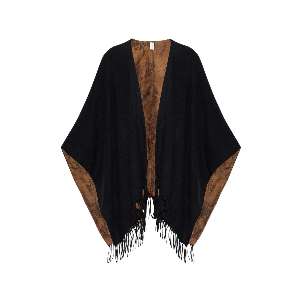 Ferragamo Fringed Double-sided Poncho