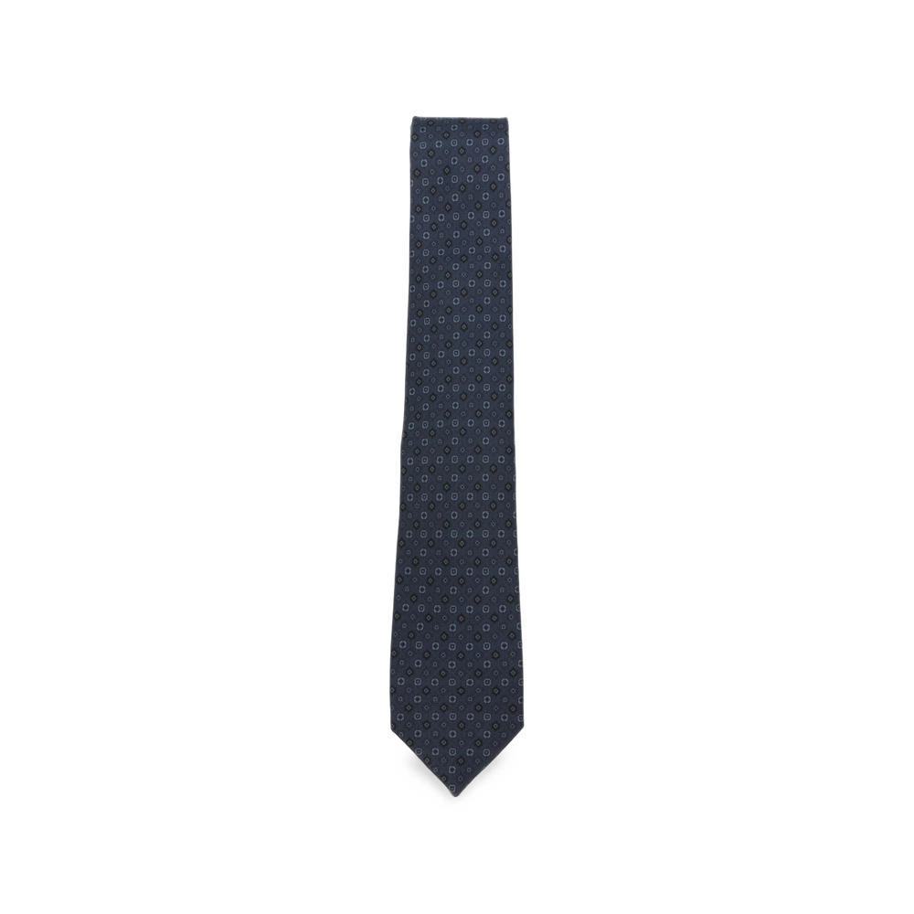 Ferragamo Micro Pattern Silk Tie