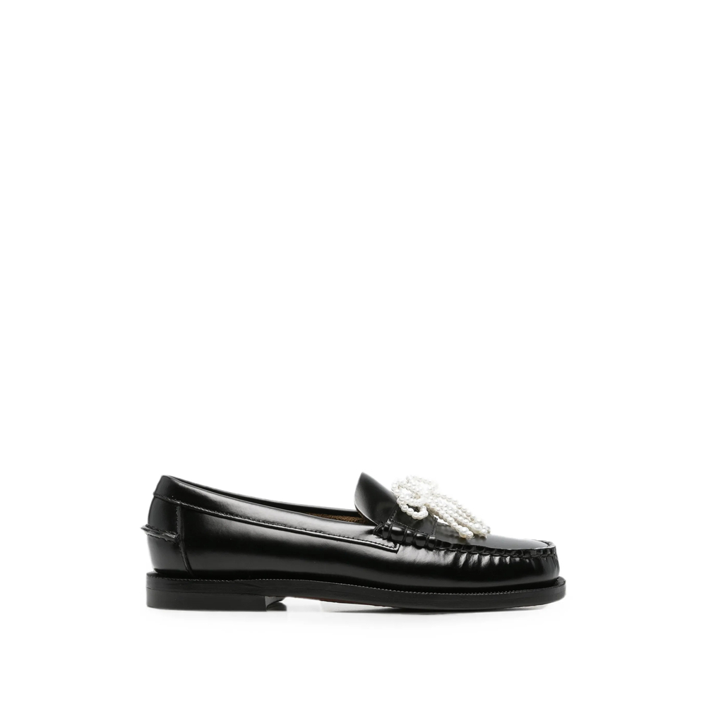 Sebago Faux-pearl Bow-embellished Loafers