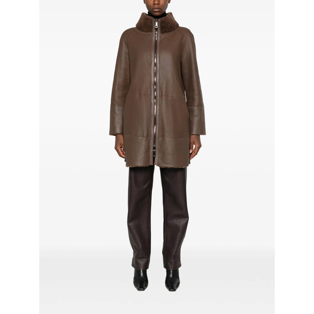 X Eraldo Shearling-Panelled Reversible Coat