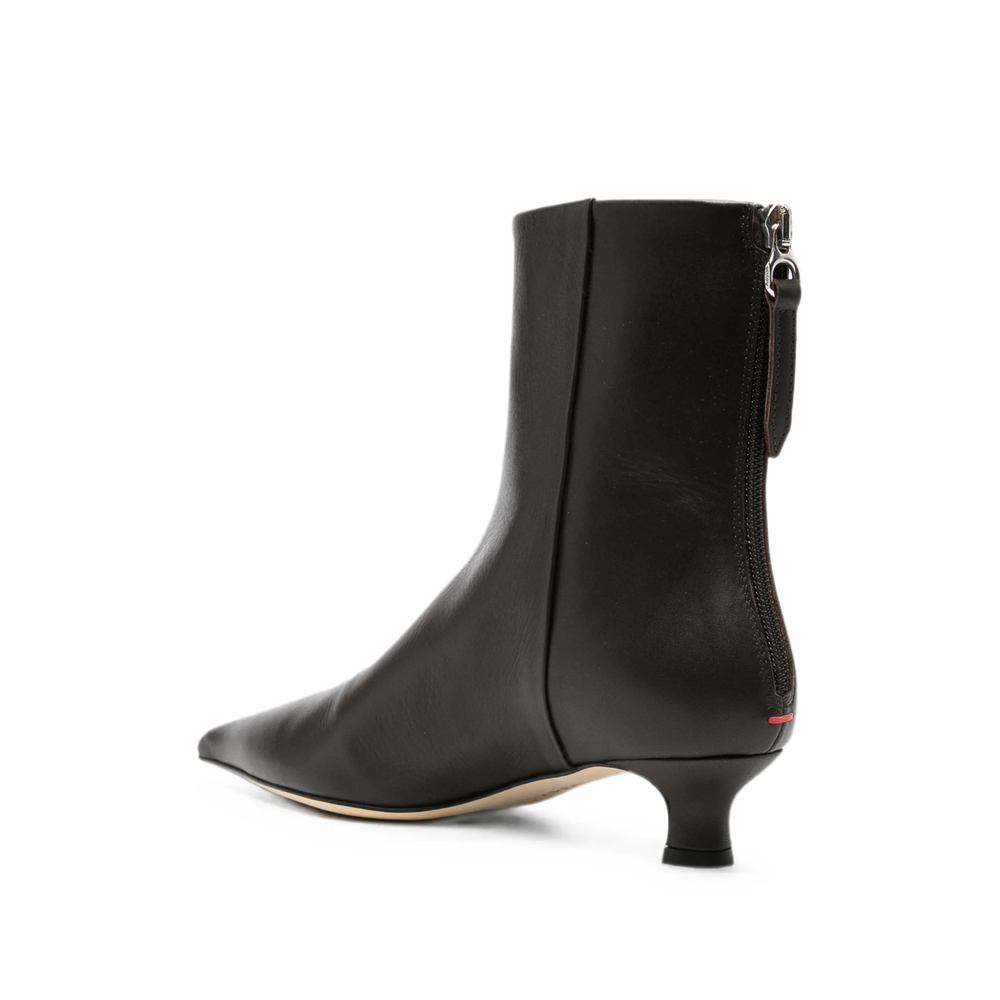 Zoe Pointed-Toe Kitten-Heel Boots