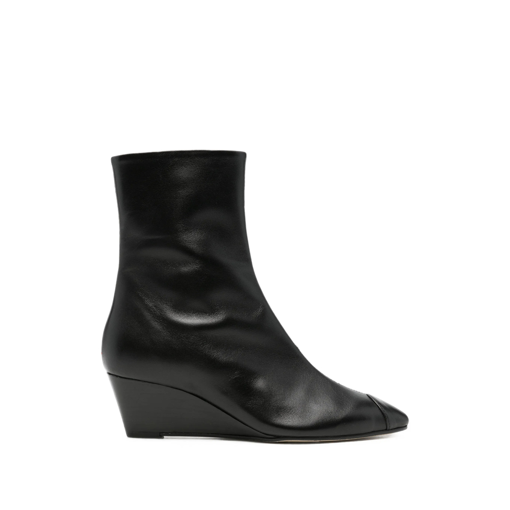Aeyde Mia Cap Wedge-heel Ankle Boots