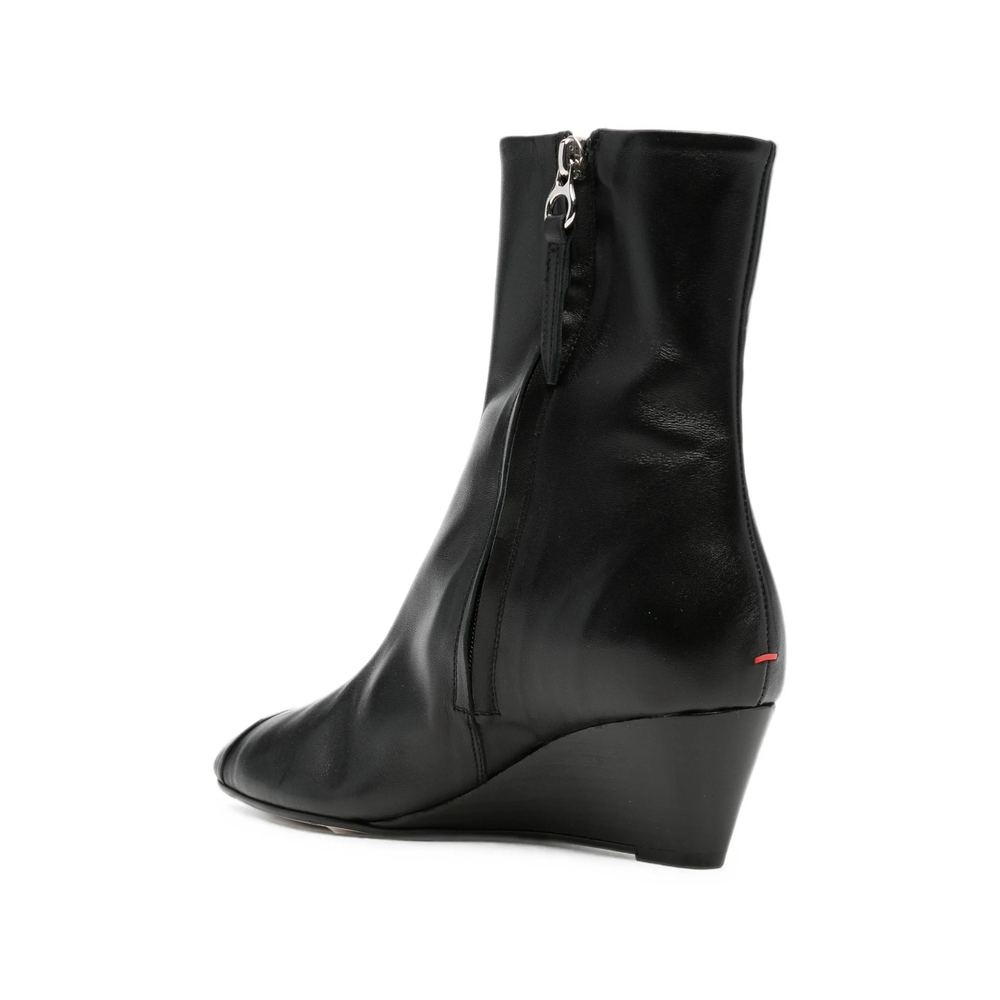 Mia Cap Wedge-Heel Ankle Boots