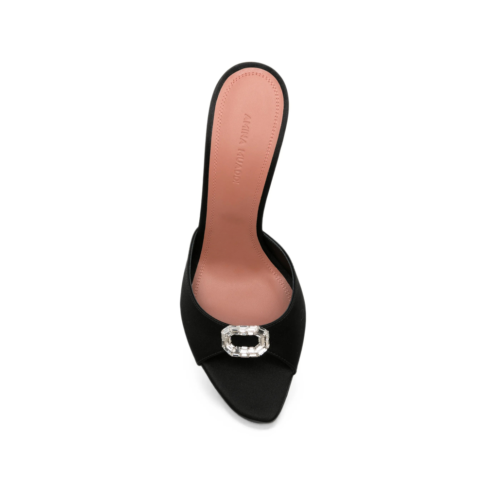 Mini Camelia Crystal-Buckle Sandals