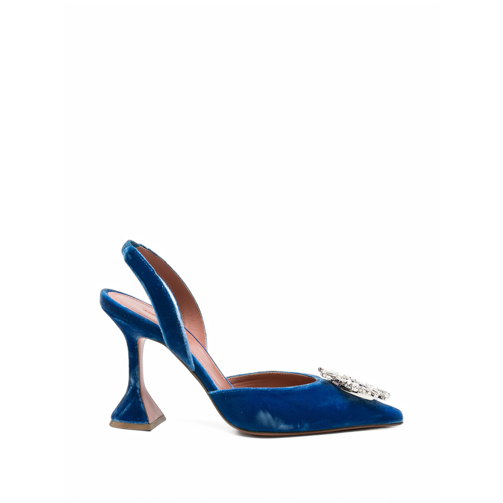 Begum Crystal-Embellished Velvet Pumps