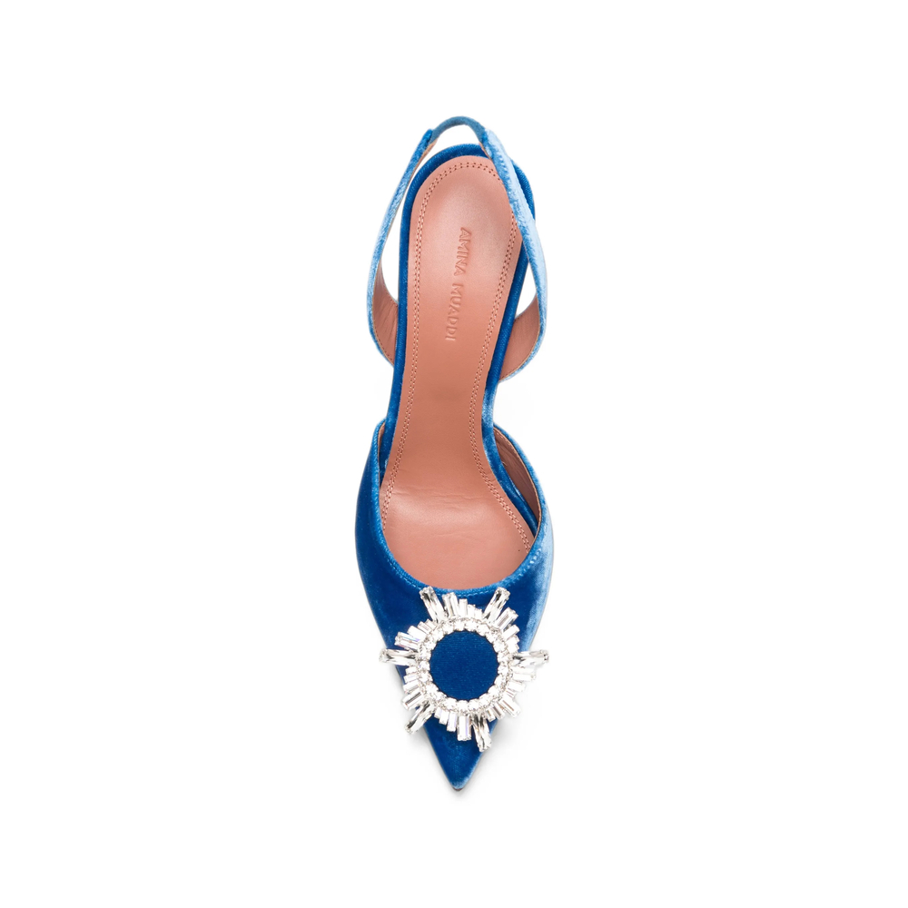 Begum Crystal-Embellished Velvet Pumps