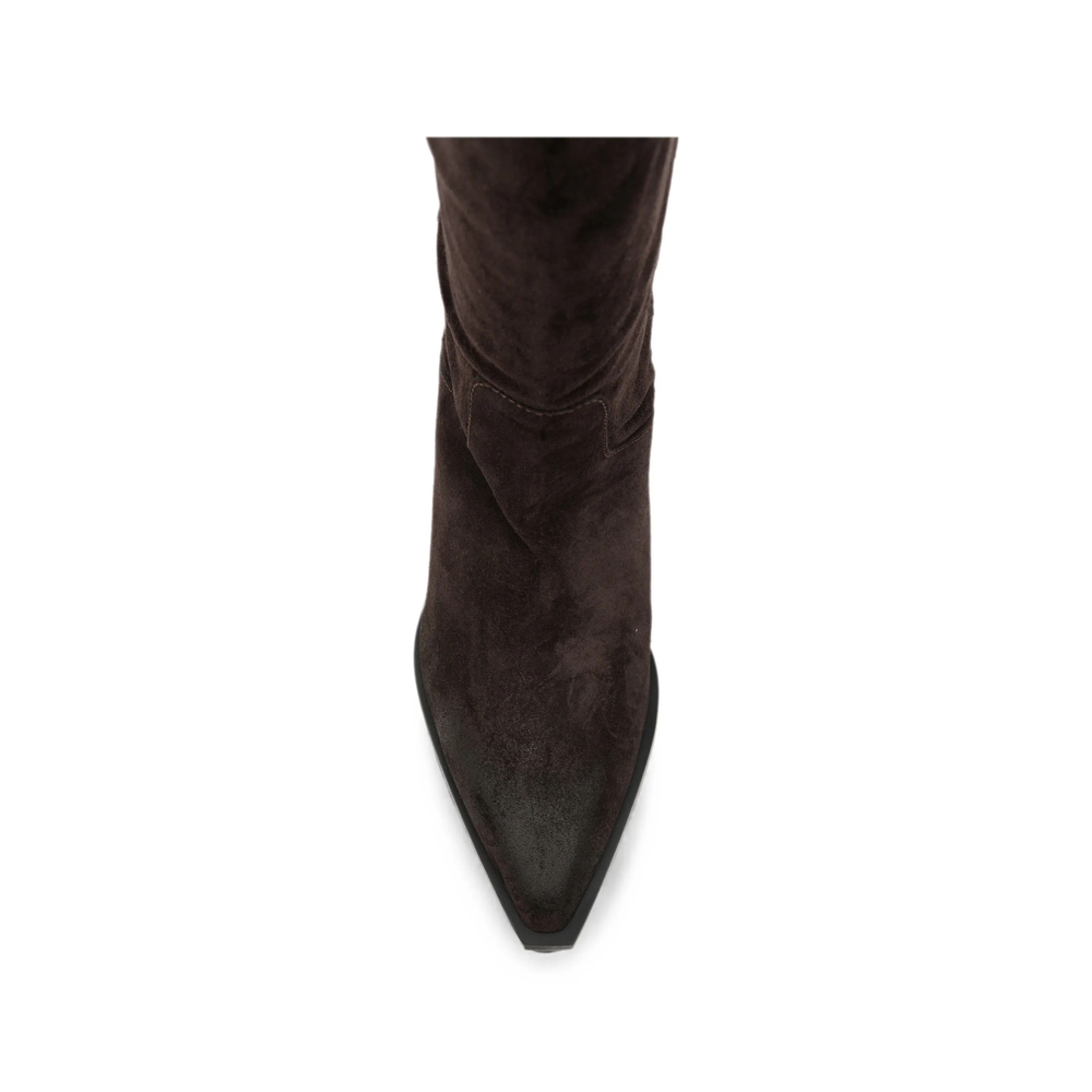 Pointed-Toe Pull-On Boots