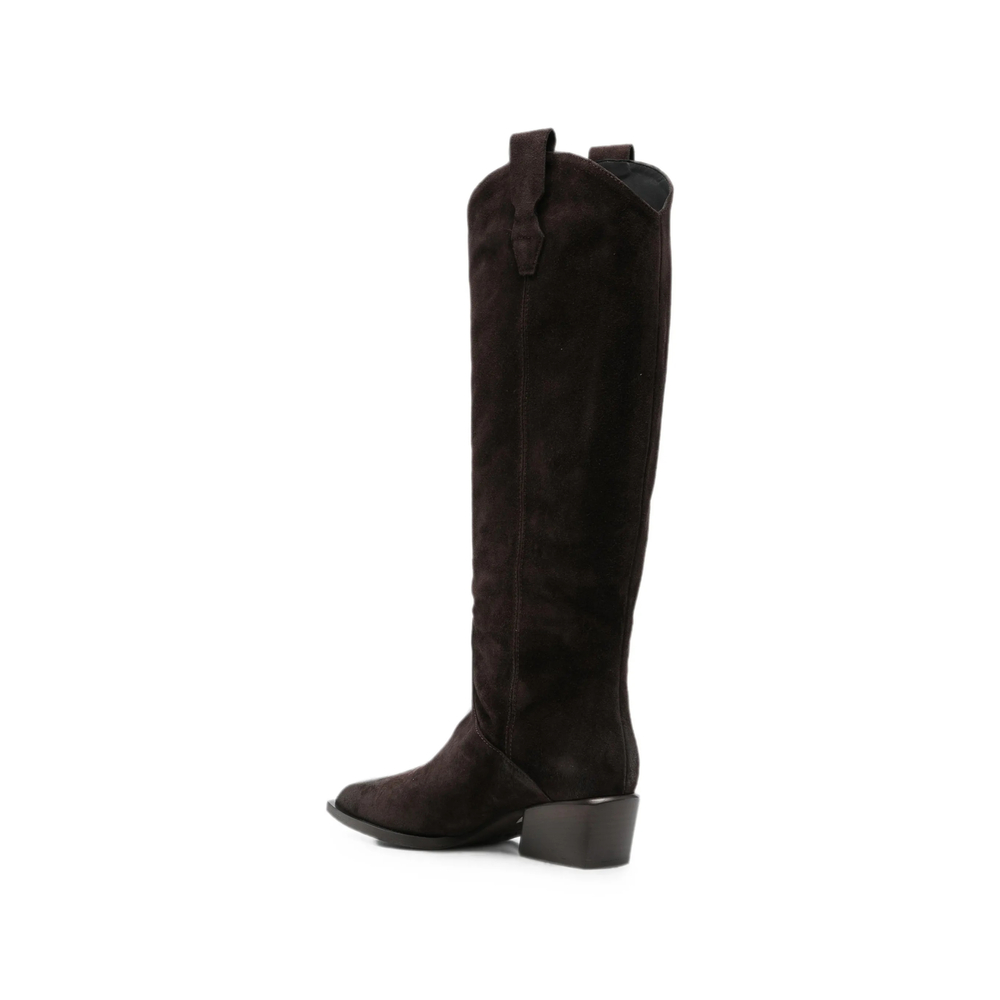Pointed-Toe Pull-On Boots