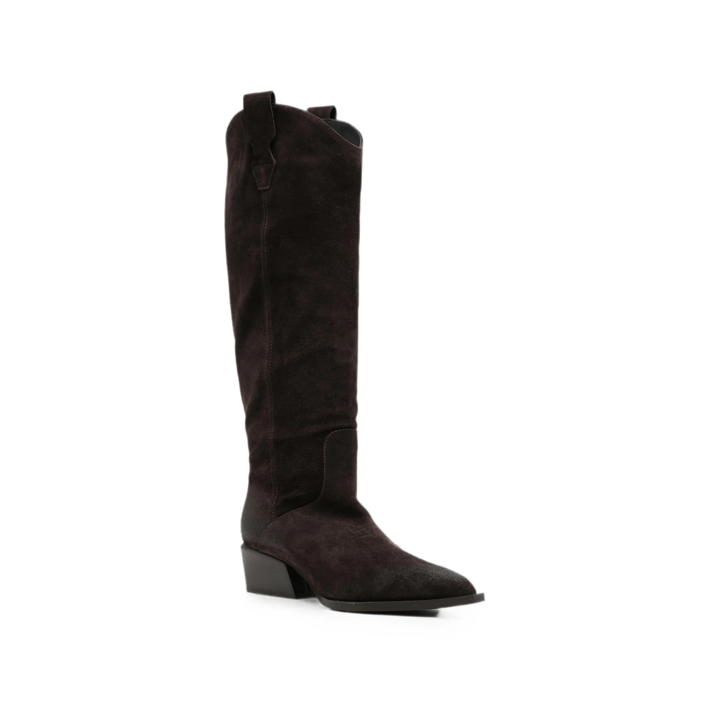 Pointed-Toe Pull-On Boots