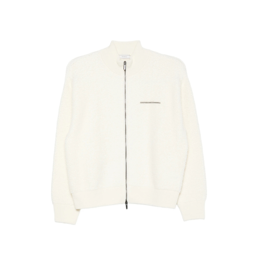Peserico Zip-up Textured Cardigan