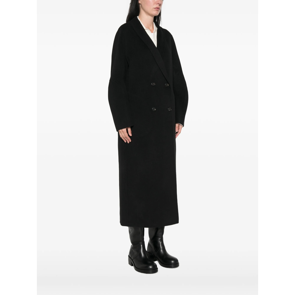 Double-Breasted Shawl-Lapel Coat
