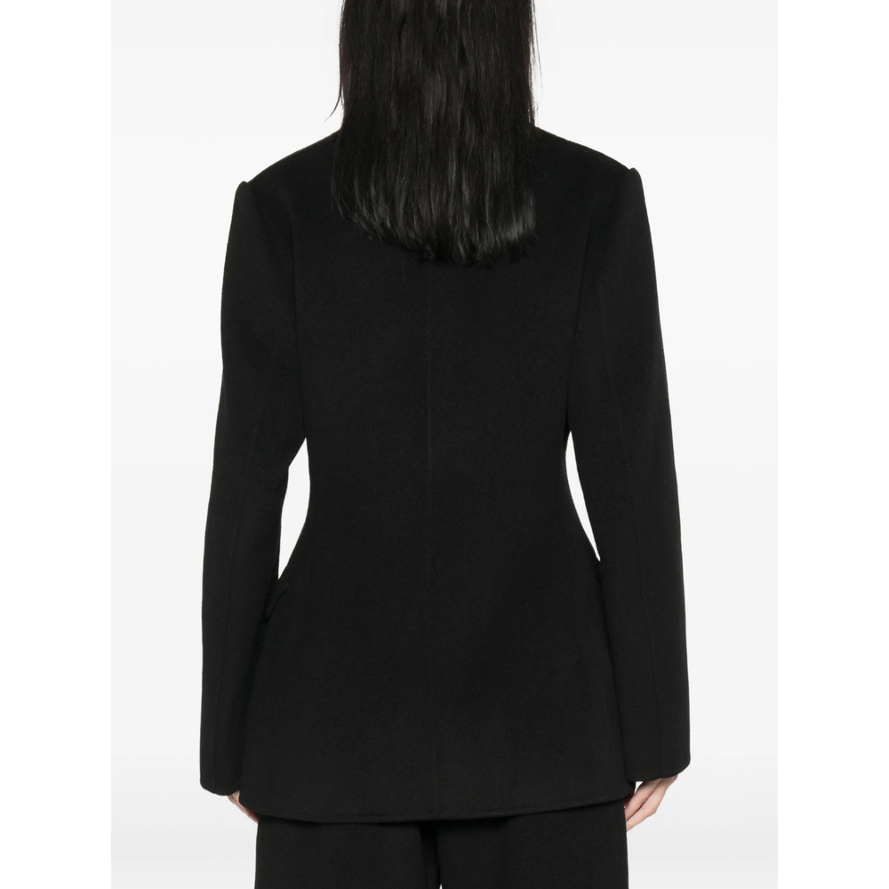 V-Neck Single-Breasted Coat