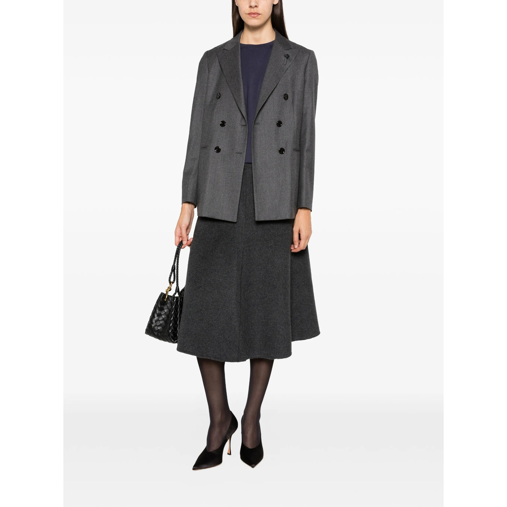 Double-Breasted Peak-Lapels Jacket