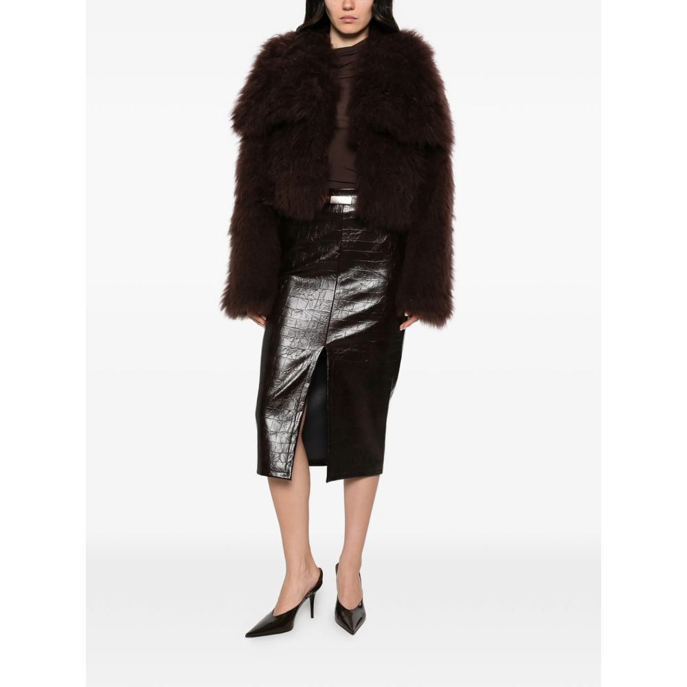 Cropped Shearling Jacket