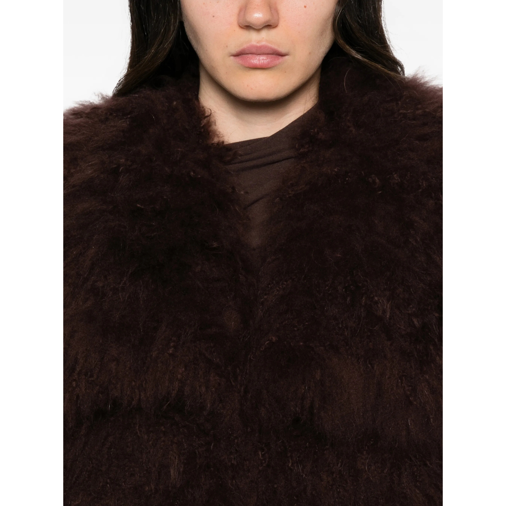 Cropped Shearling Jacket