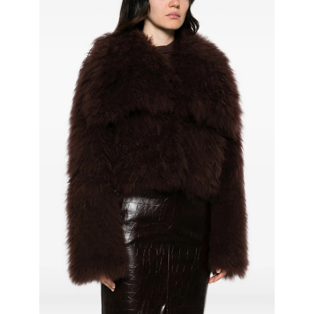 Cropped Shearling Jacket