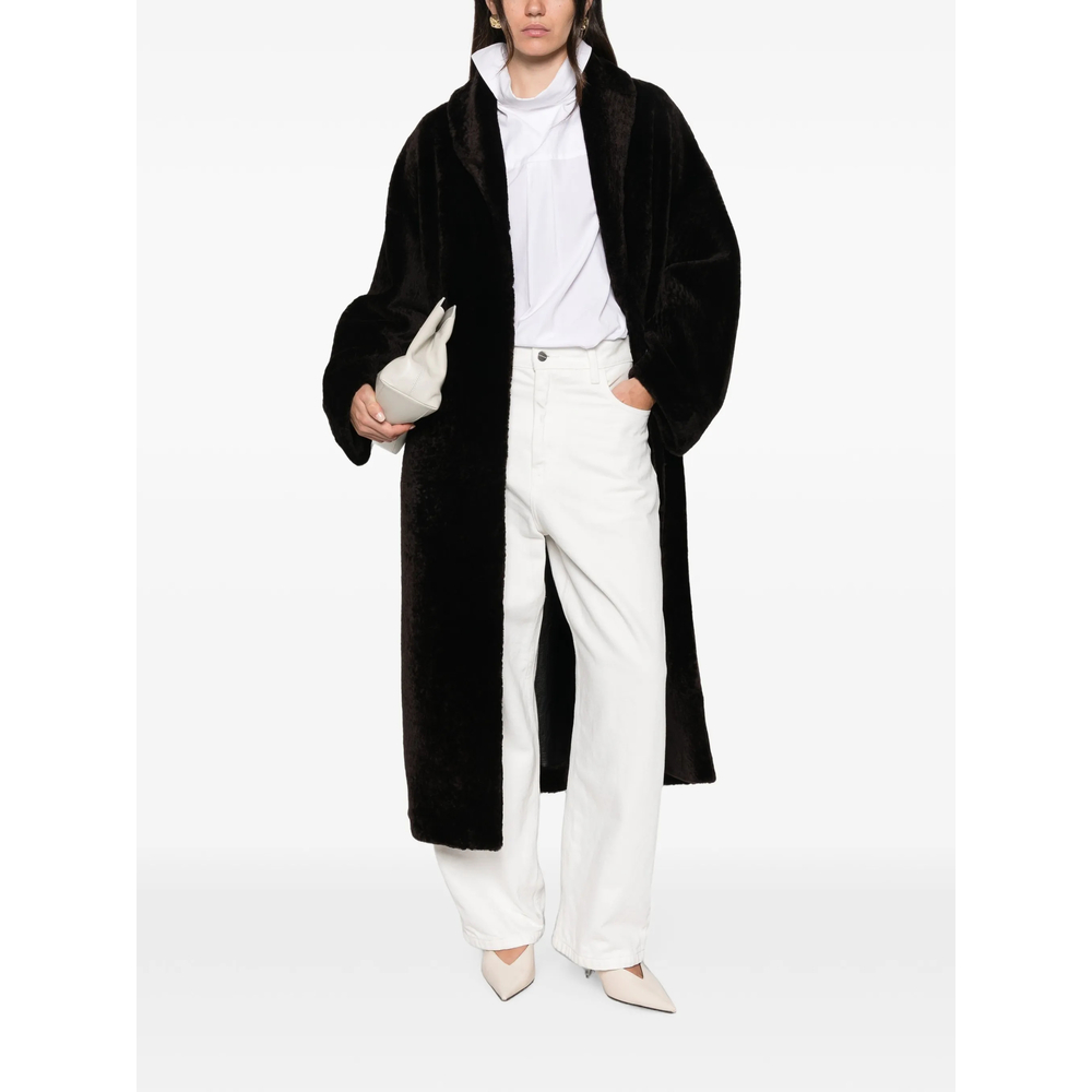 Róhe Shearling Shawl-Collar Coat