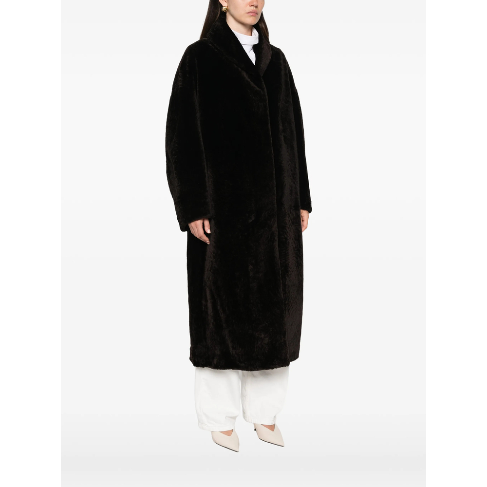 Róhe Shearling Shawl-Collar Coat