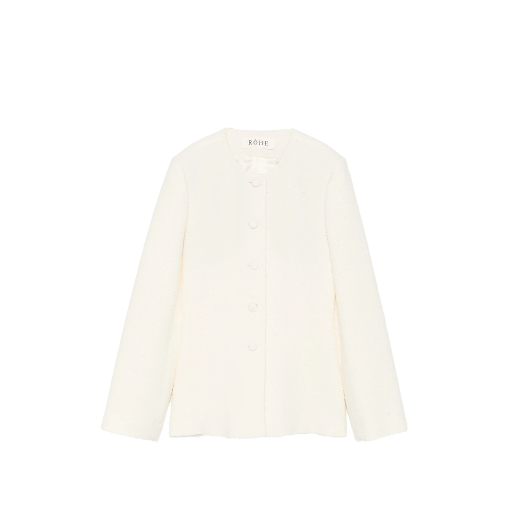 Róhe Bouclé-texture Single-breasted Jacket
