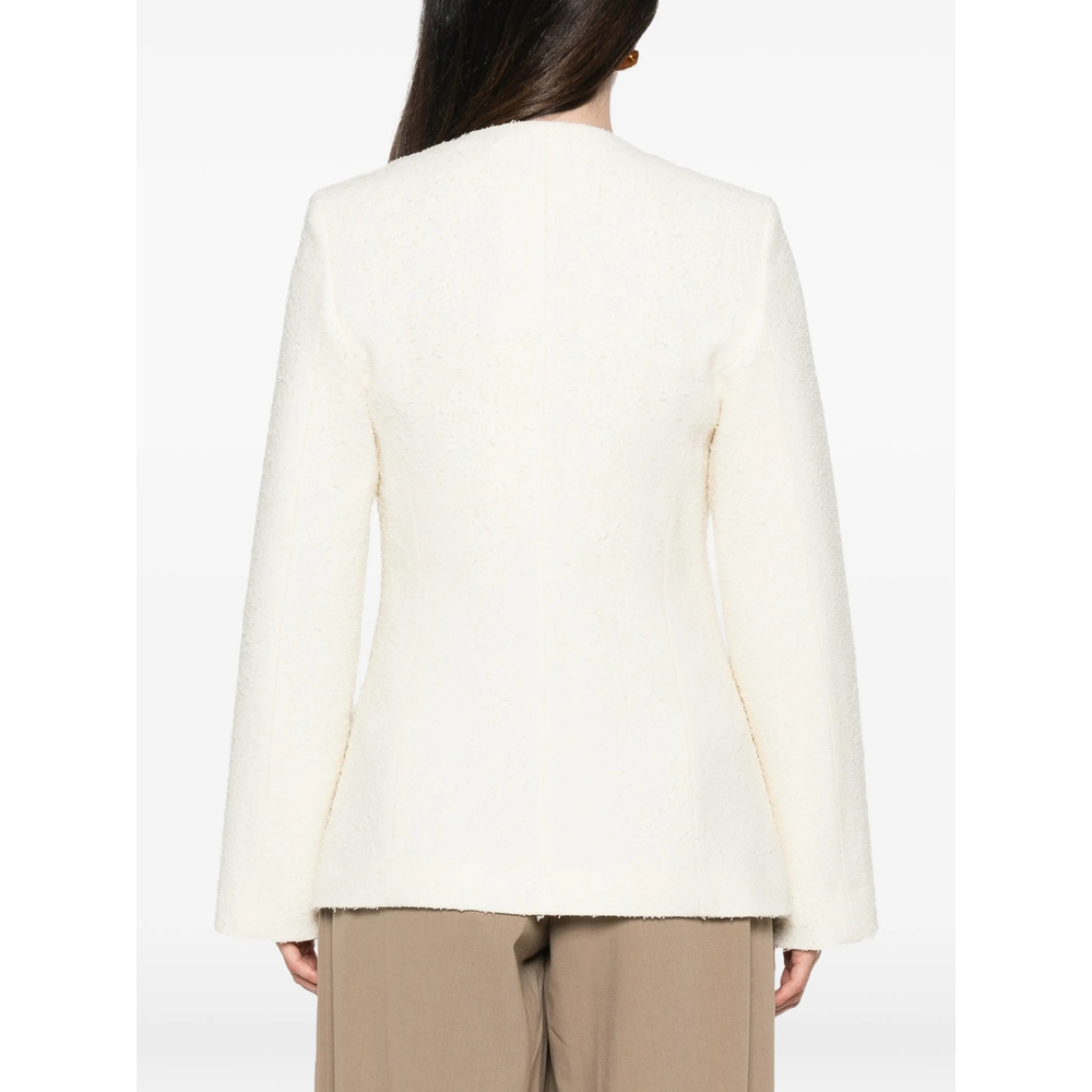 Róhe Bouclé-Texture Single-Breasted Jacket