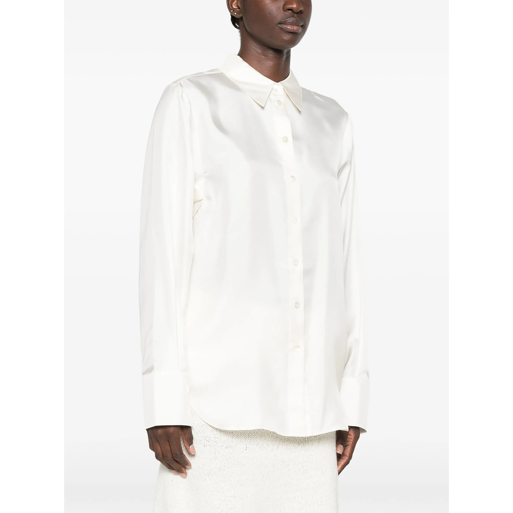 Róhe Silk Long-Sleeve Shirt
