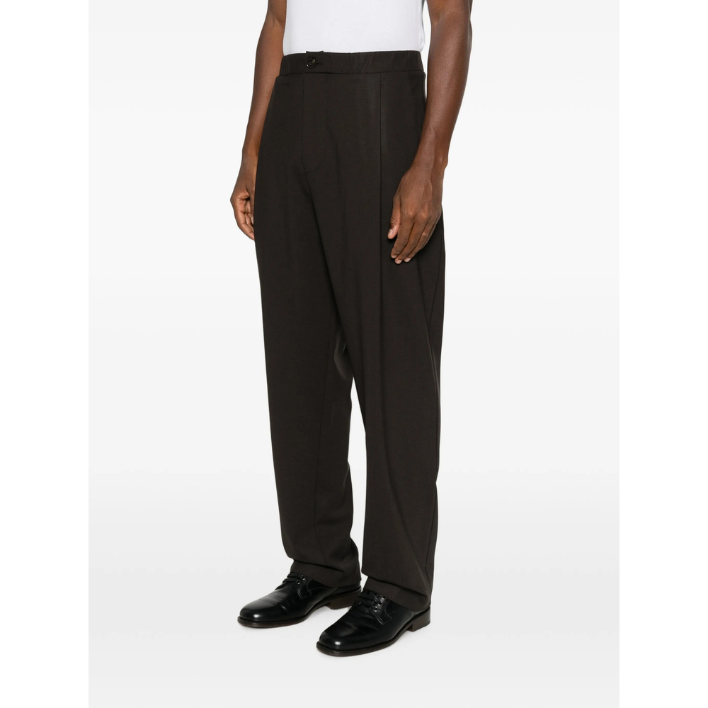 Elasticated-Waistband Tailored Trousers