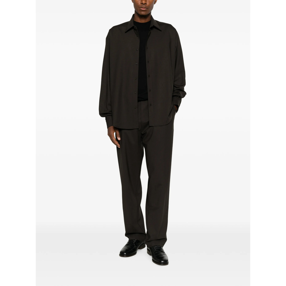 Elasticated-Waistband Tailored Trousers