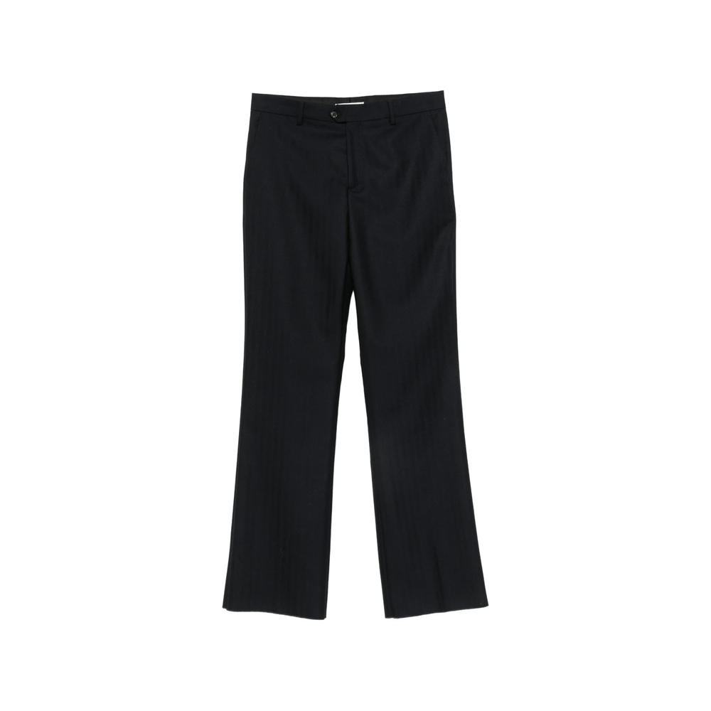 Spina Herringbone-pattern Wide-leg Trousers